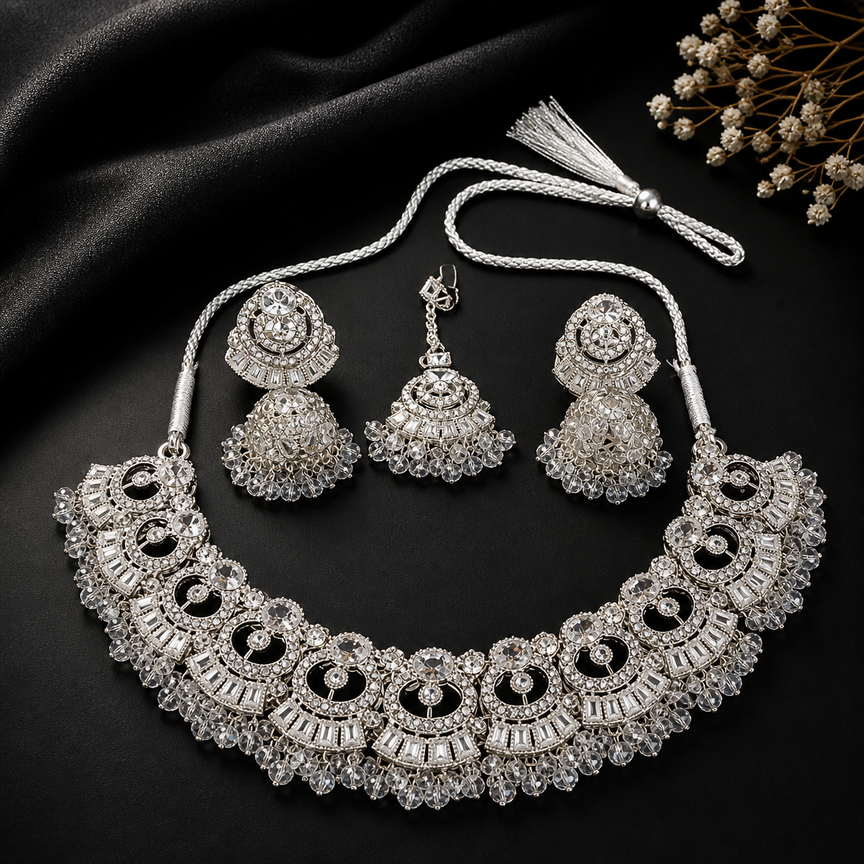 Luxury Crystal Necklace Set (2 Colors Available) S00001